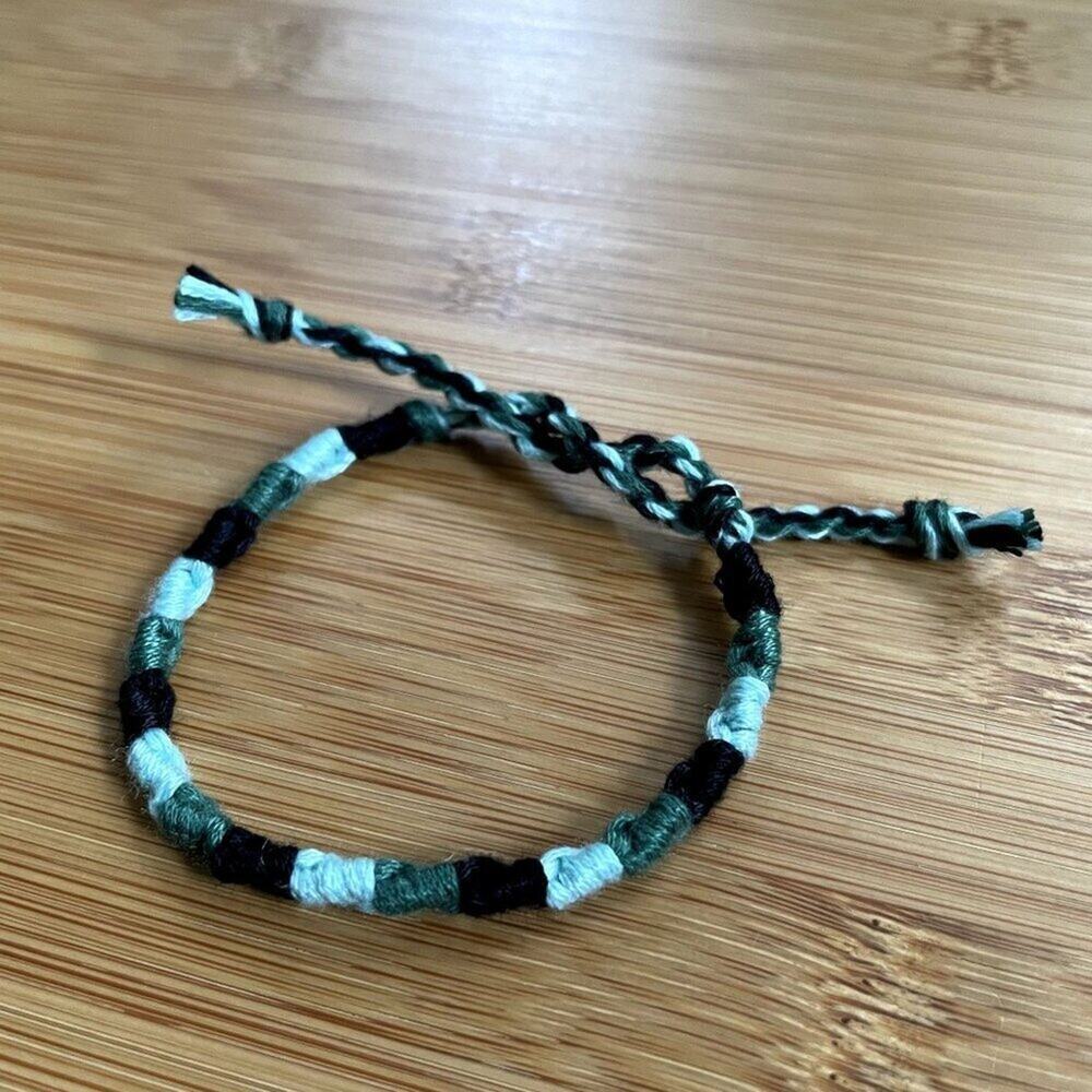 Adelina Woven Bracelet anklet trendy comfortable tie embroidery thread woven gif